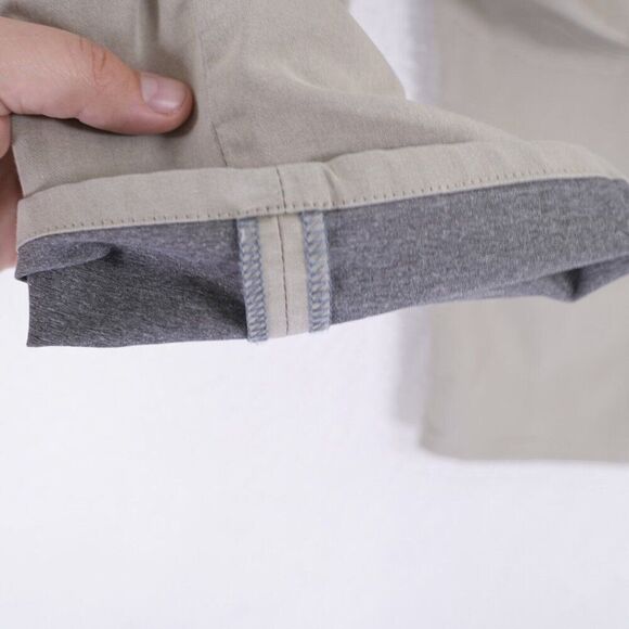 AG Adriano Goldsmied Everett Slim Straight Beige Cream Jeans 39/24 Mid Rise - Picture 6 of 11